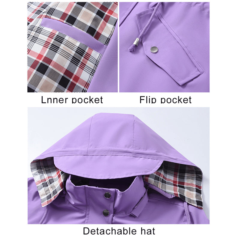 🍂Fall Sale 49%💗🧥Ultimate Checkered Waterproof Jacket for Women🍃