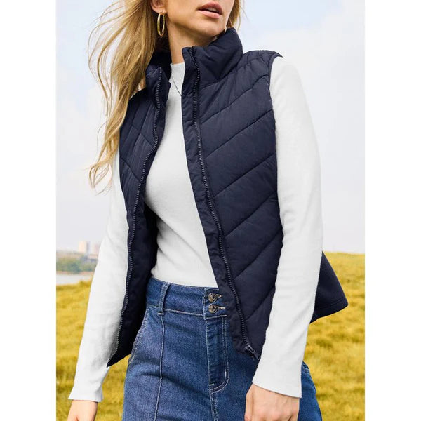 Women’s Quilted Zip-Up Puffer Vest