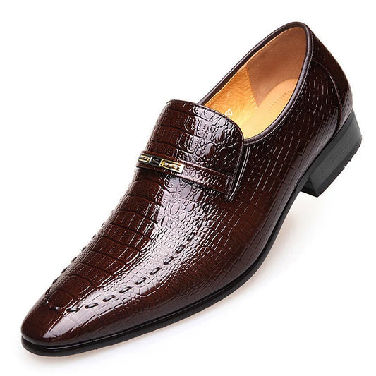 Men's Italian Leather-Look Shoes