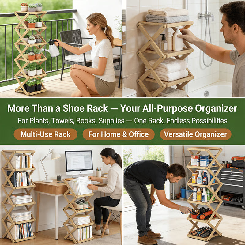The 9-Tier Bamboo Storage Rack