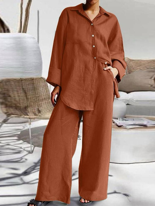 Relaxed Two-Piece Cotton Set