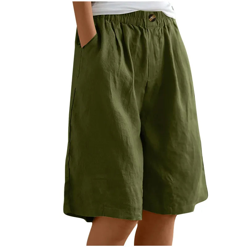 Women's Elastic Waist Comfort Shorts