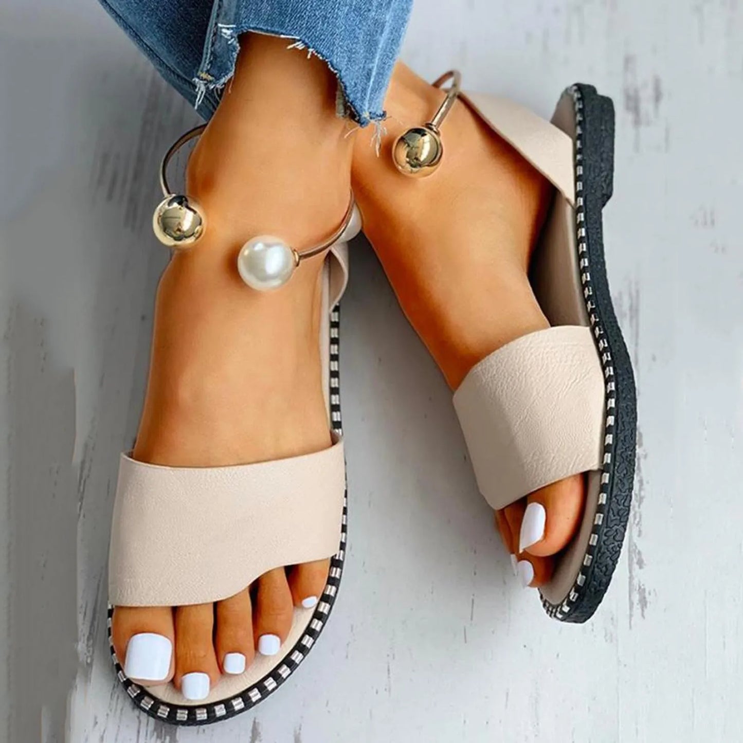 2024 Flat Sandals with Open Toe