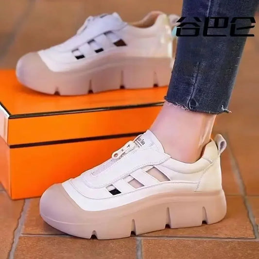 Thick Bottom Hollow Out Casual Retro Sandals