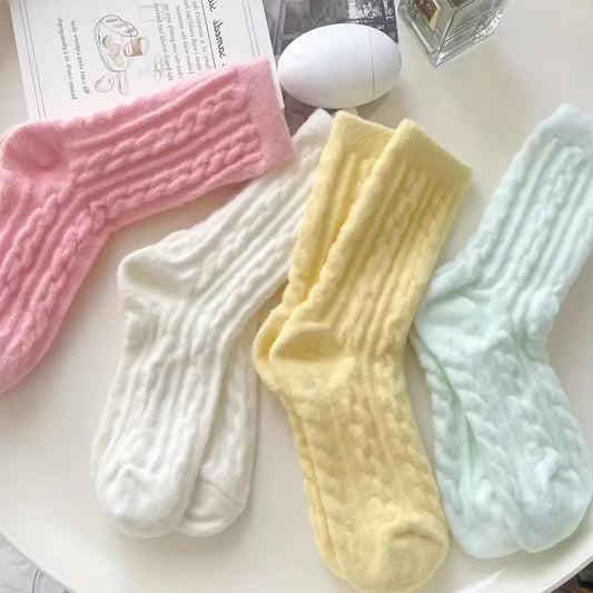 5 Pairs of Luxurious Soft Plush Socks