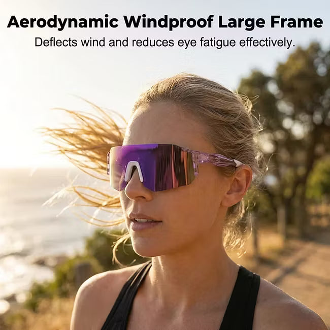 Large-Frame UV Protection Sports Sunglasses