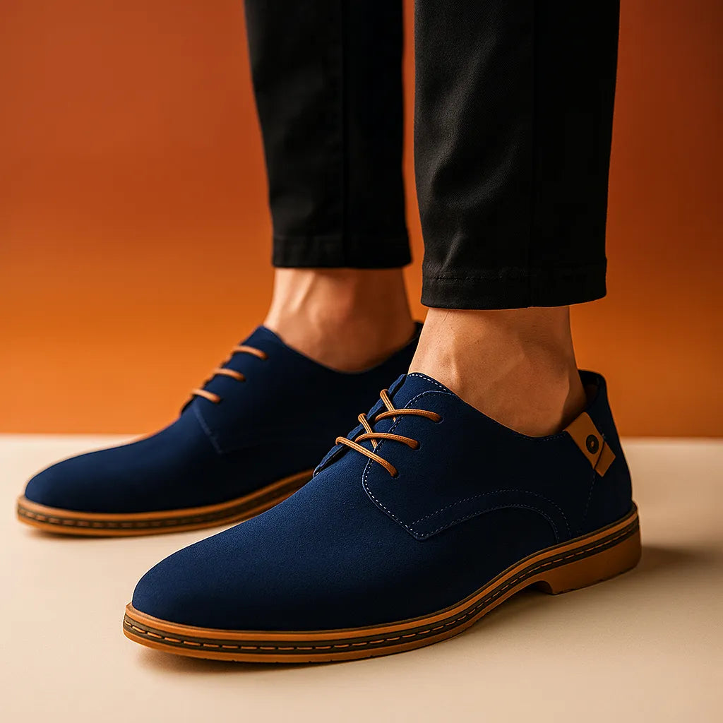 Men's Suede Look Casual Lace Up Shoes