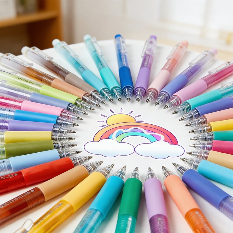Colourful Quick-Dry Erasable Gel Pen Set