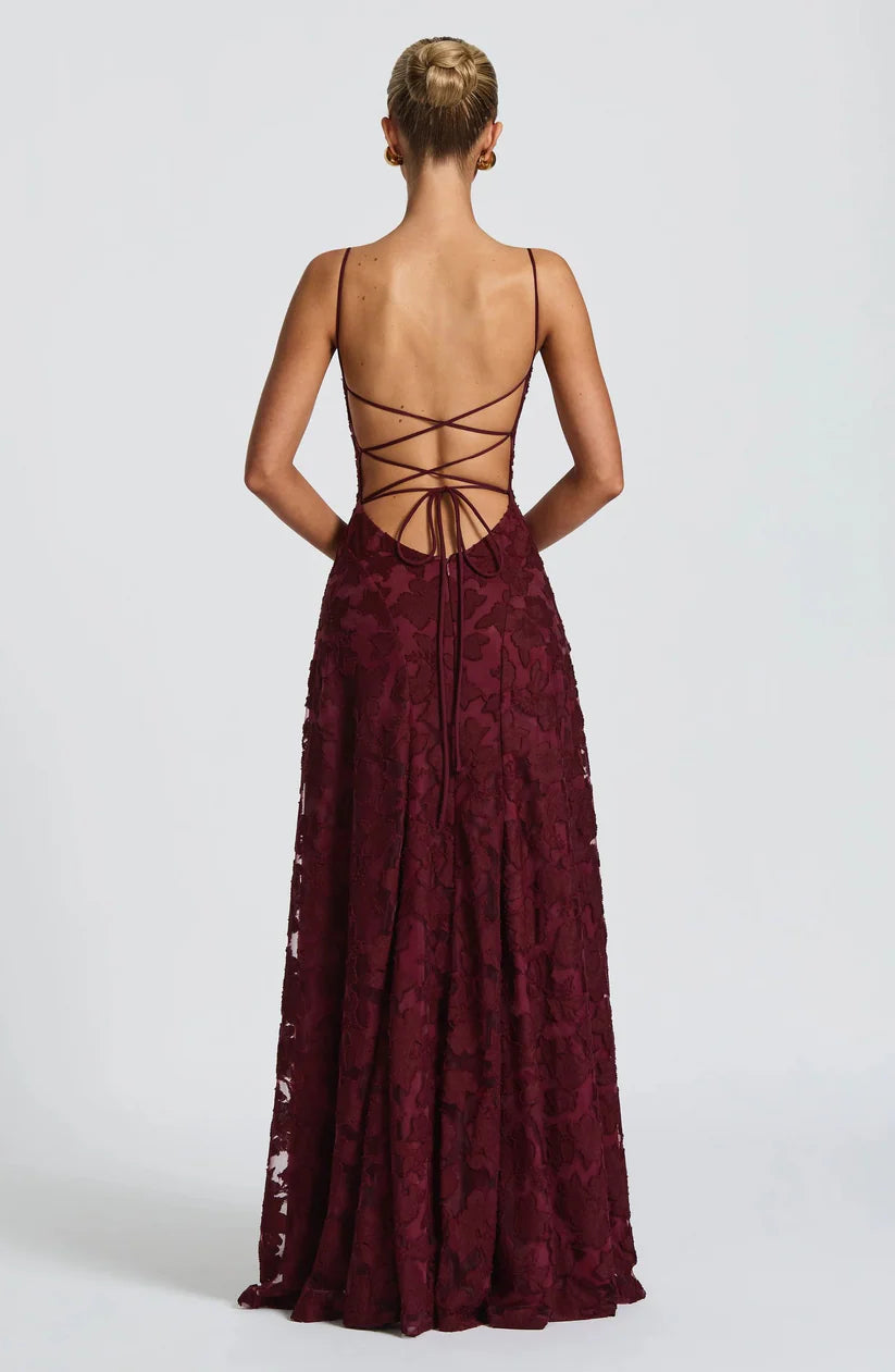 Women's Elegant Lace Maxi Gown