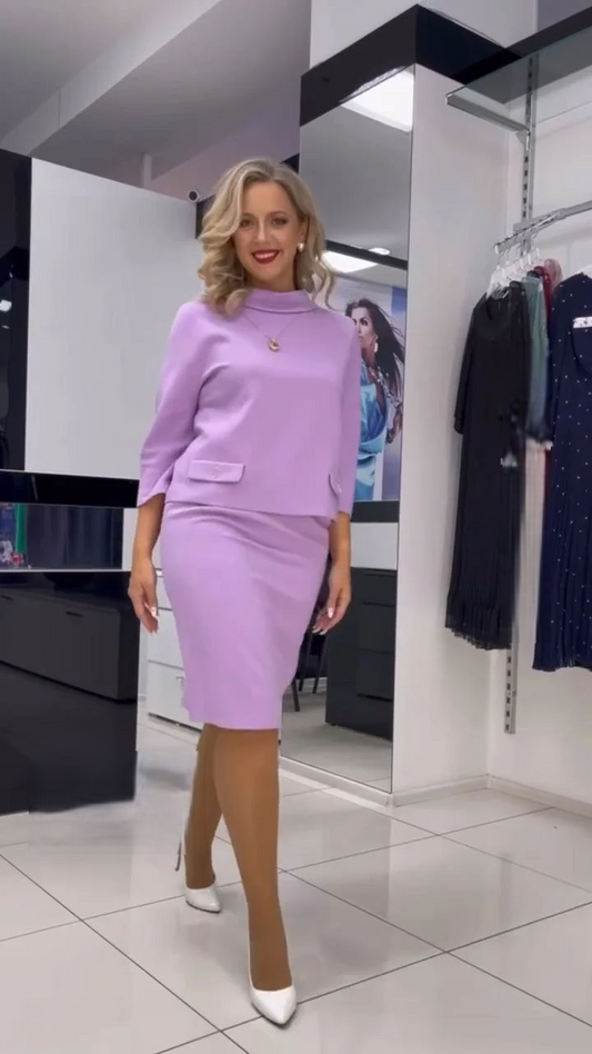 Women’s Casual Two-Piece Pencil Skirt Set