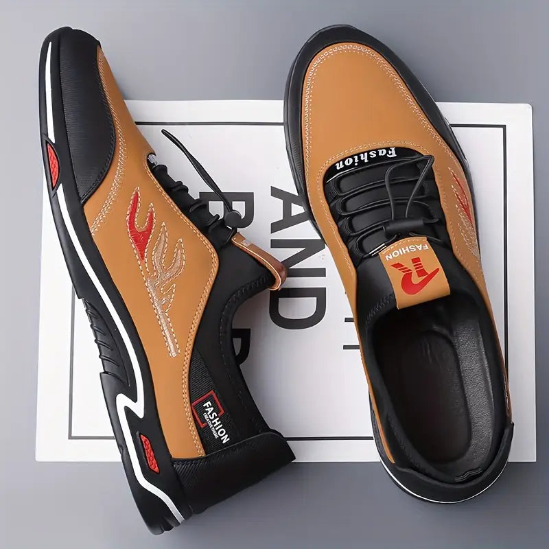 Men’s Lightweight Breathable Lace-Up Trainers