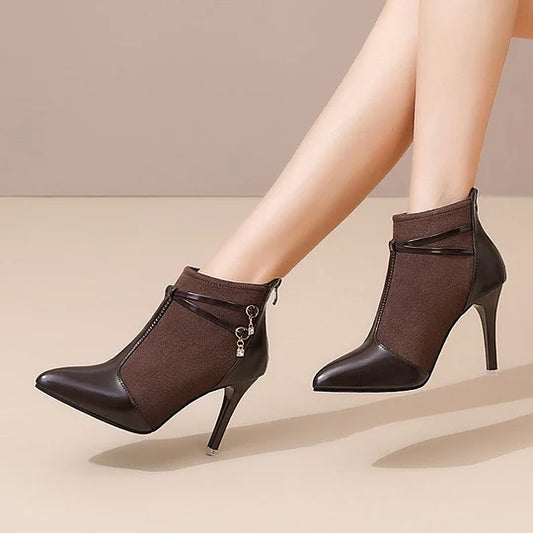 Women’s Pointed-Toe High-Heel Ankle Boots