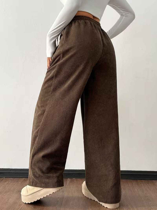 Women’s Relaxed Straight-Leg Corduroy Trousers