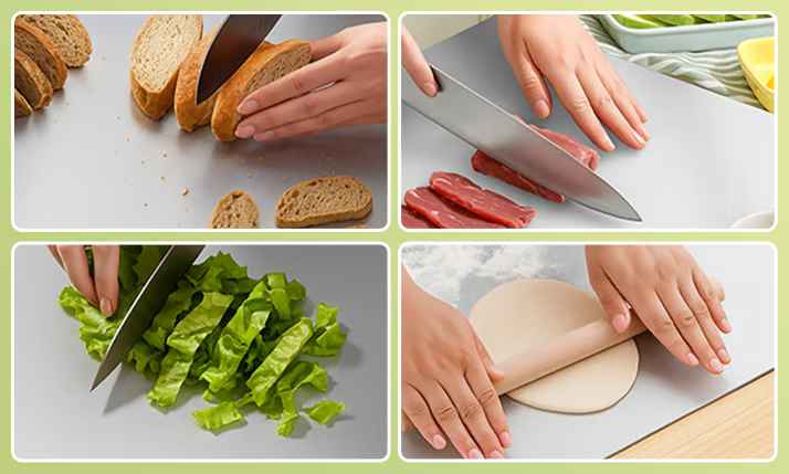 Stainless Steel Non-Porous Kitchen Cutting Board