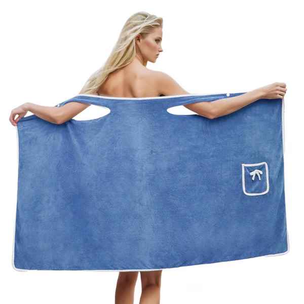 Women’s Wearable Coral Fleece Towel Wrap Skirt