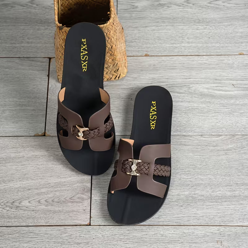 Women’s Woven Strap Flat Sandals
