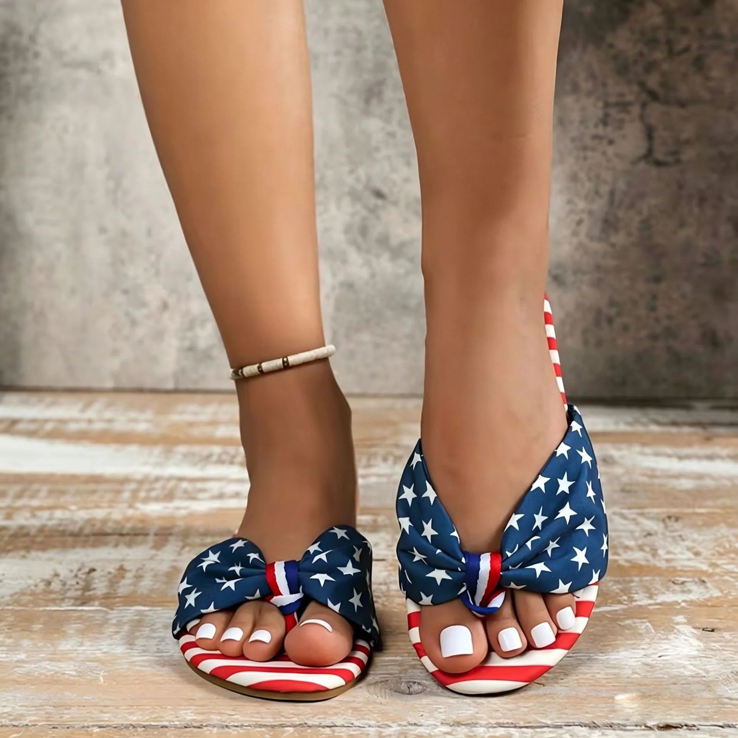 Women's Knot Detail Flat Sandals