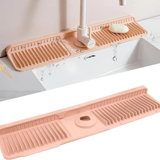 Foldable Self Draining Tap Splash Guard Mat
