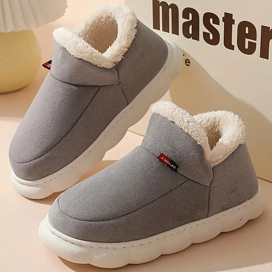 Plush Lined Platform Slippers