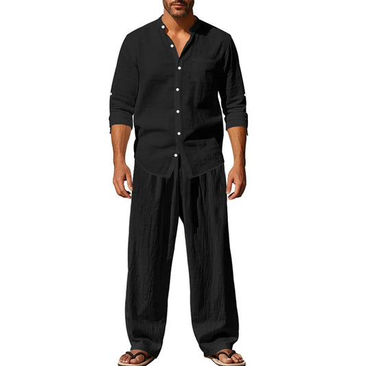 Men’s Relaxed Shirt and Trousers Set