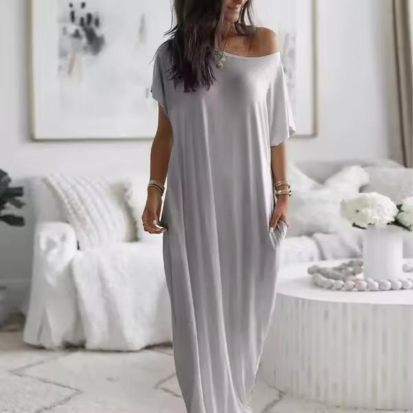Summer Loose Pocket Casual Dress