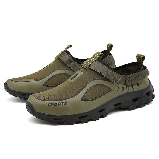 Men's Non-Slip Quick Drying Beach Water Shoes Waterproof Breathable Water Hiking Shoes for Swimming Fishing