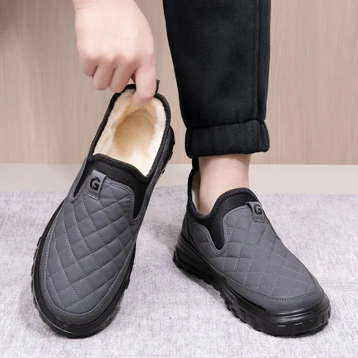 Men's Water-Resistant Winter Shoes – Warm, Non-Slip & Supportive Design