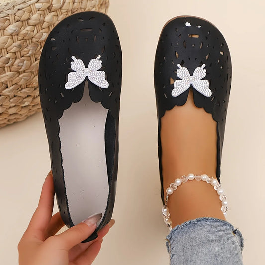 Ladies’ Supportive All-Season Leather Flats