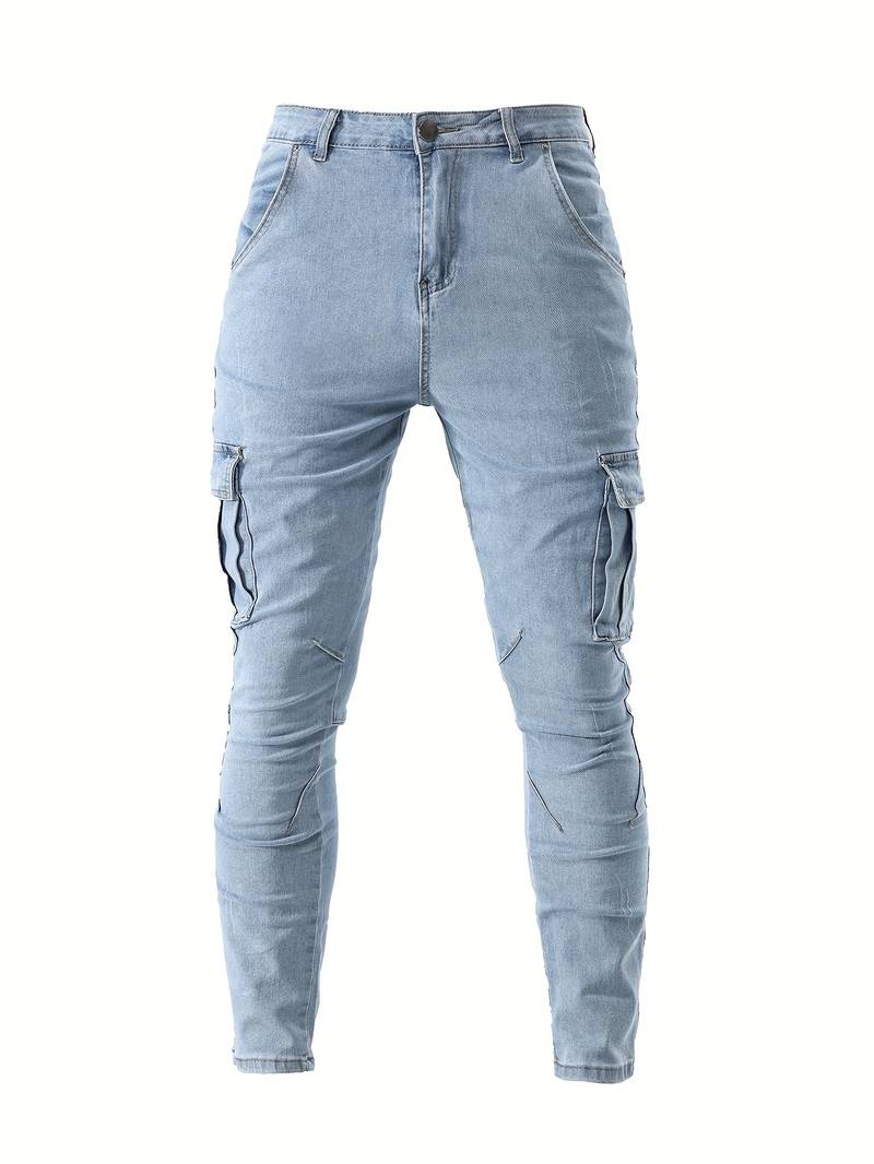 Men’s Slim Fit Workwear Cargo Jeans