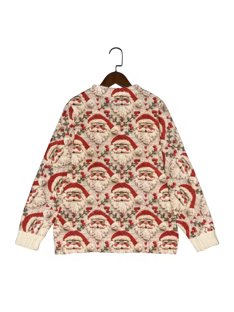 Women’s Festive Santa Claus Cardigan