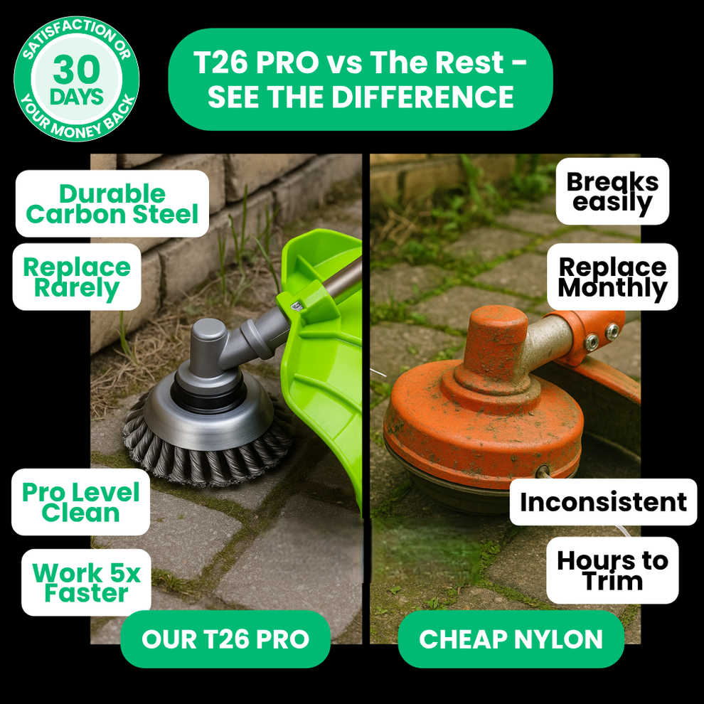 Steel Coil Garden Trimmer Head Attachment