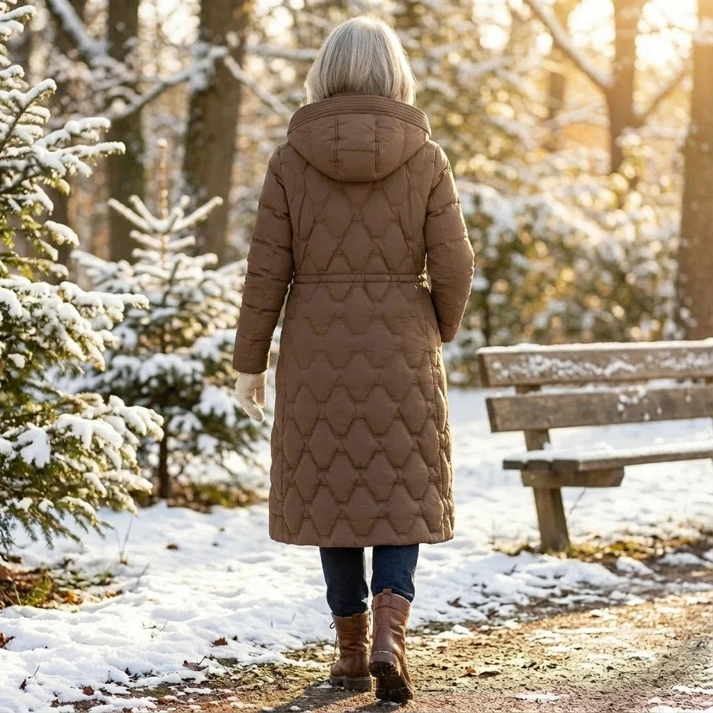 Women’s Longline Hooded Down Winter Coat