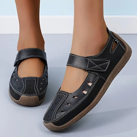 Women's Cut-Out Mary Jane Flat Shoes