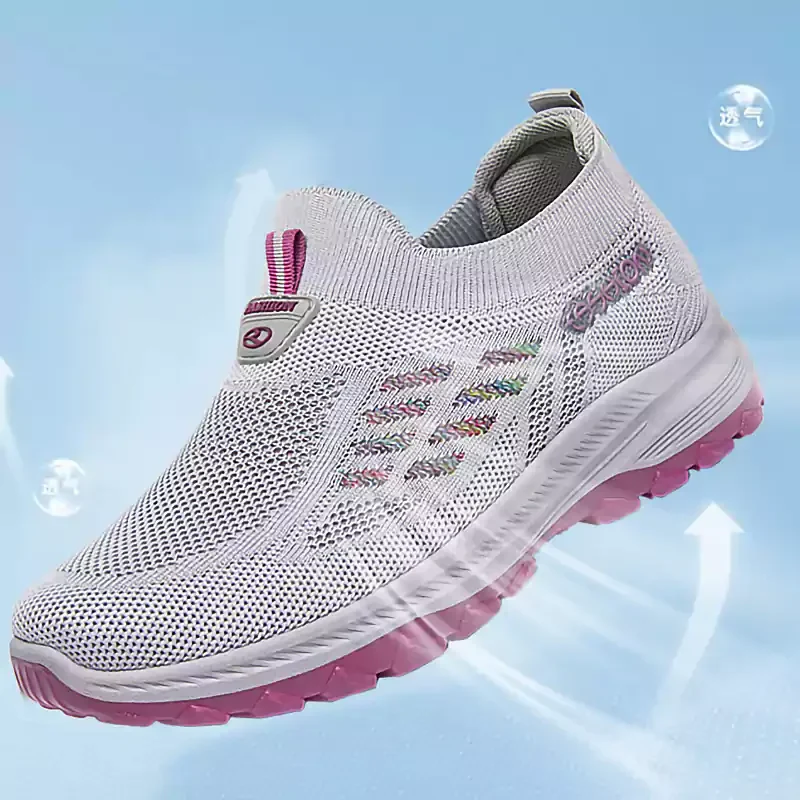 Women’s Breathable Slip-On Knit Trainers