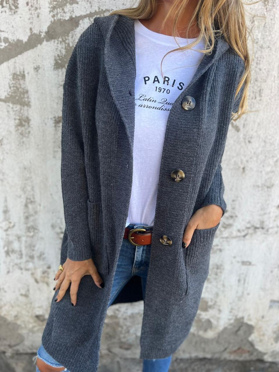 Women's Classic Knit Longline Cardigan