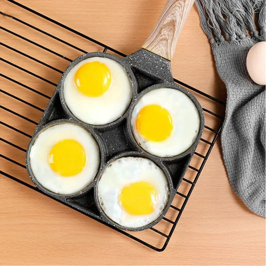 Multi-Section Maifan Stone Breakfast Cooking Pan