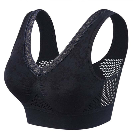 Women’s Seamless Lace Wireless Support Bra