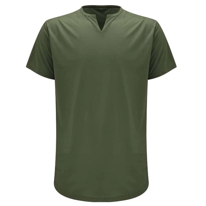 Men’s Fitted Solid Colour Athletic V-Neck T-Shirt