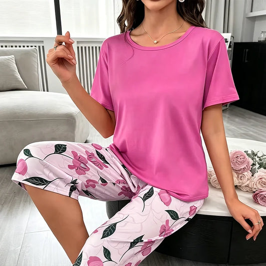 Women’s Floral Stretch Lounge Set