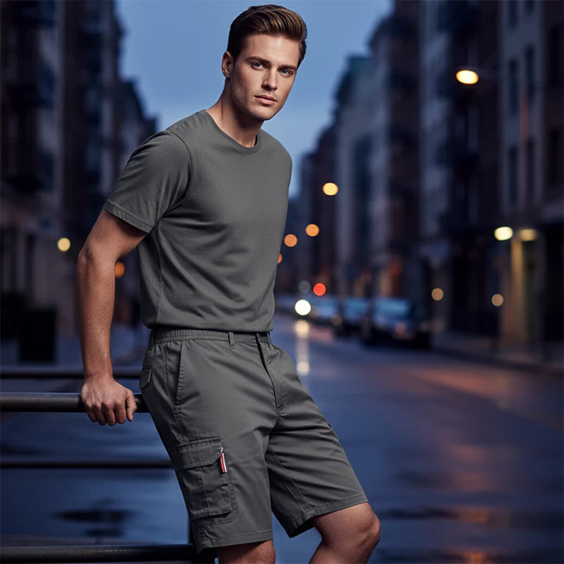 Men’s Elasticated Waist Cargo Shorts