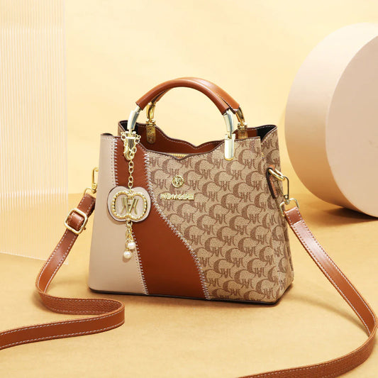 Women's Printed Three-Way Bucket Bag