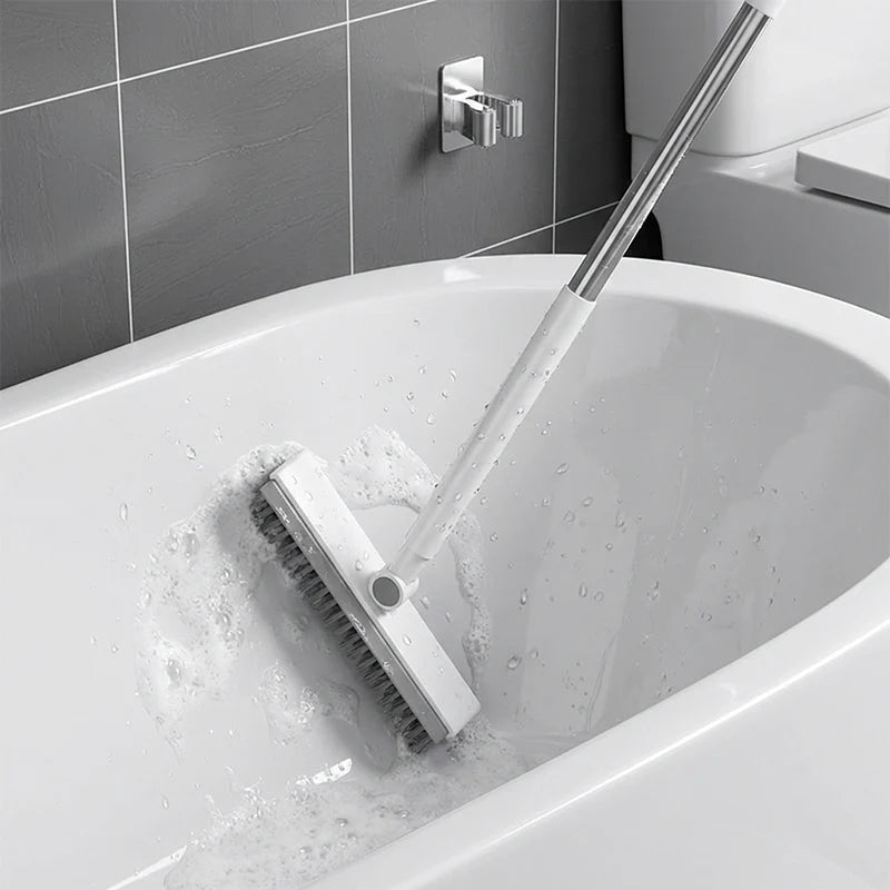 Long-Handle Grout Brush and Squeegee