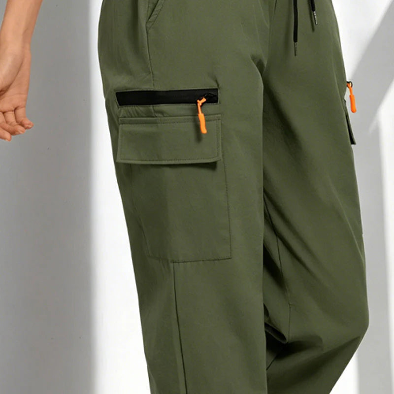 Women’s Drawstring Cargo Trousers