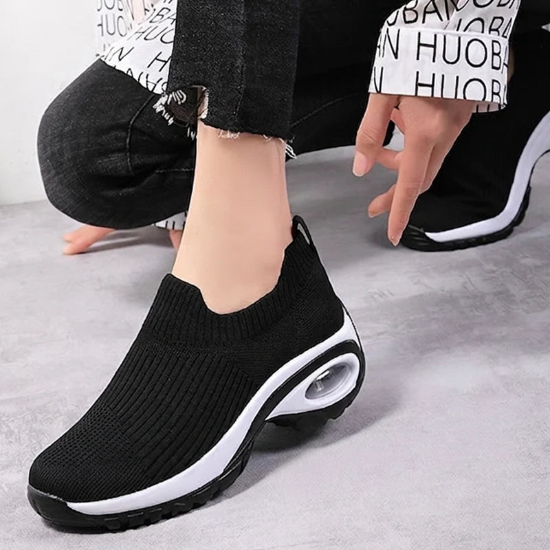 Women's Knitted Slip-On Trainers