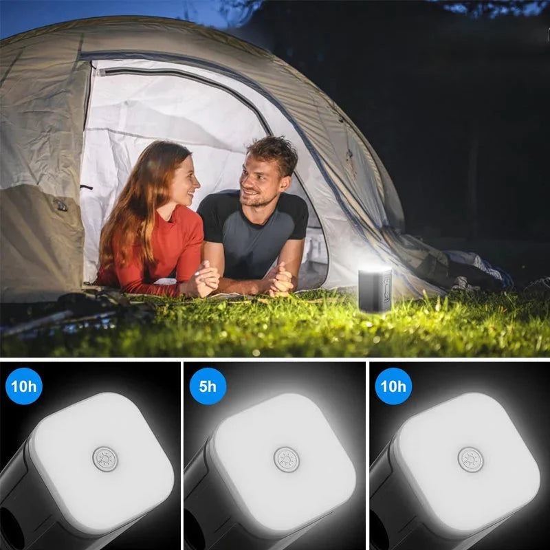 Rechargeable Camping Air Pump with LED Light