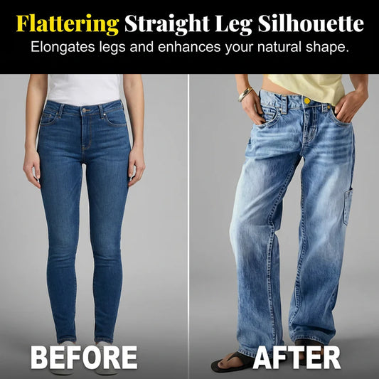 Women’s Relaxed Straight-Leg Cargo Jeans