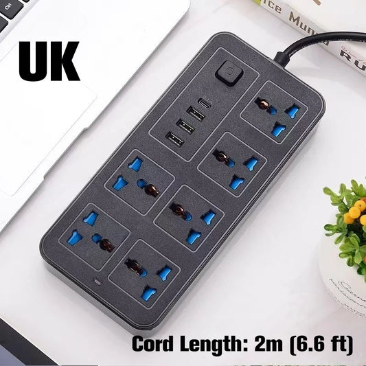 Multi-Outlet Power Strip with USB Ports