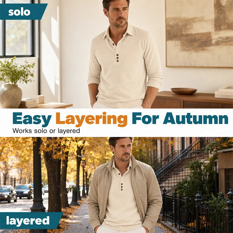 Men's Long-Sleeve Button-Up Shirt
