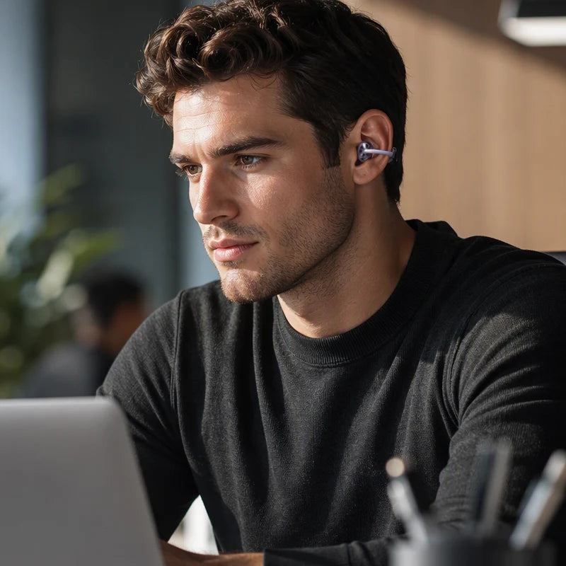 Open Ear Wireless Clip On Earbuds