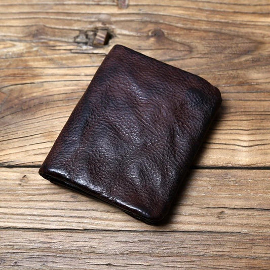 Leather-Look Snap Wallet with Zipper Vault